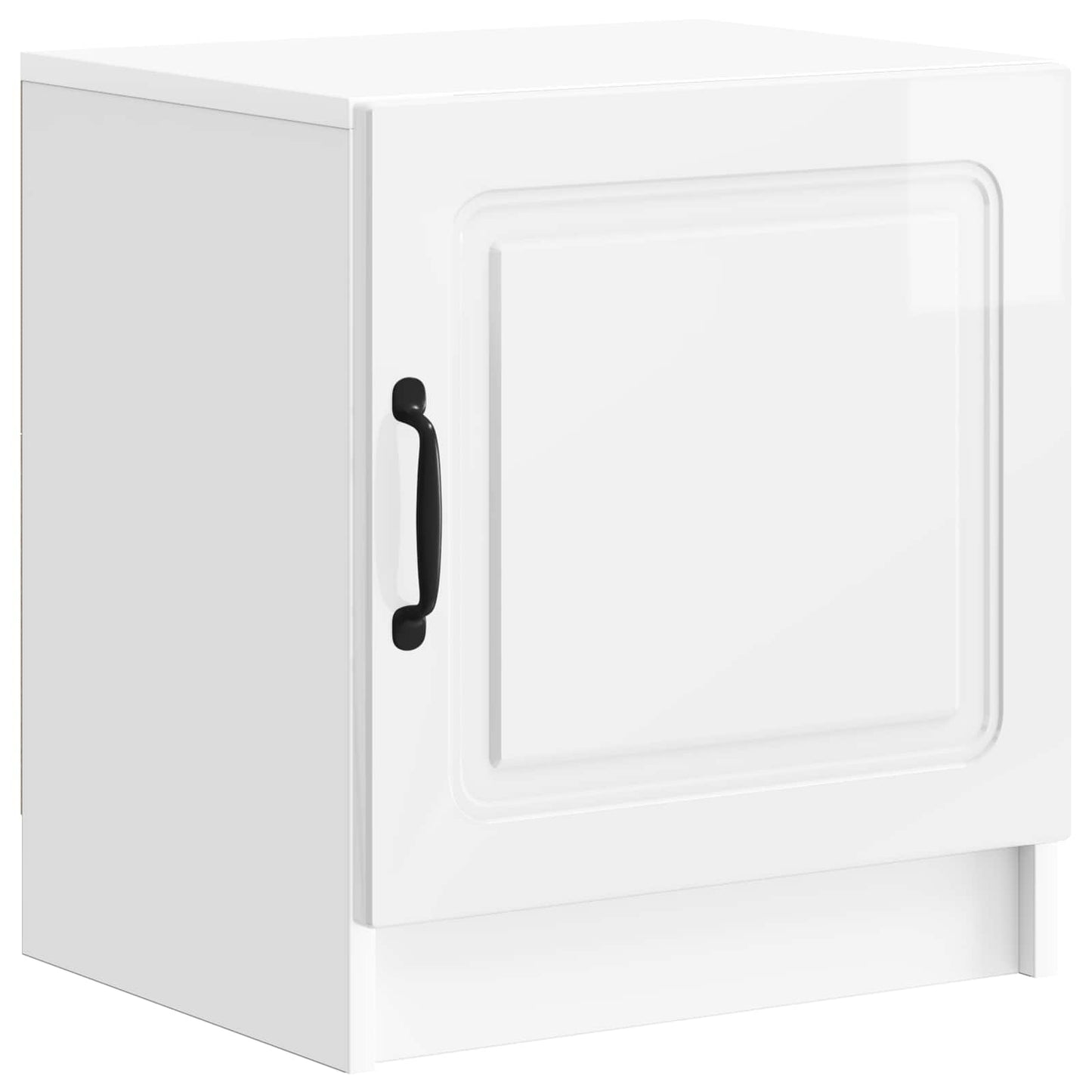 Nattbordskap Høgglans hvit 43 x 34,5 x 47 cm Konstruert tre