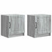 Nattbordskap 2 pcs Grå sonoma 43 x 34,5 x 47 cm Konstruert tre
