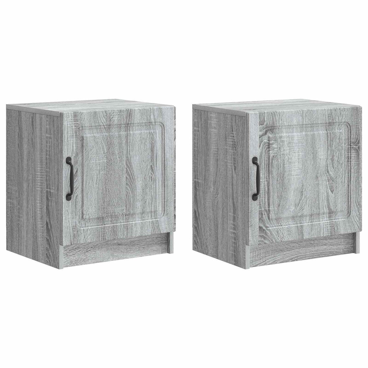 Nattbordskap 2 pcs Grå sonoma 43 x 34,5 x 47 cm Konstruert tre