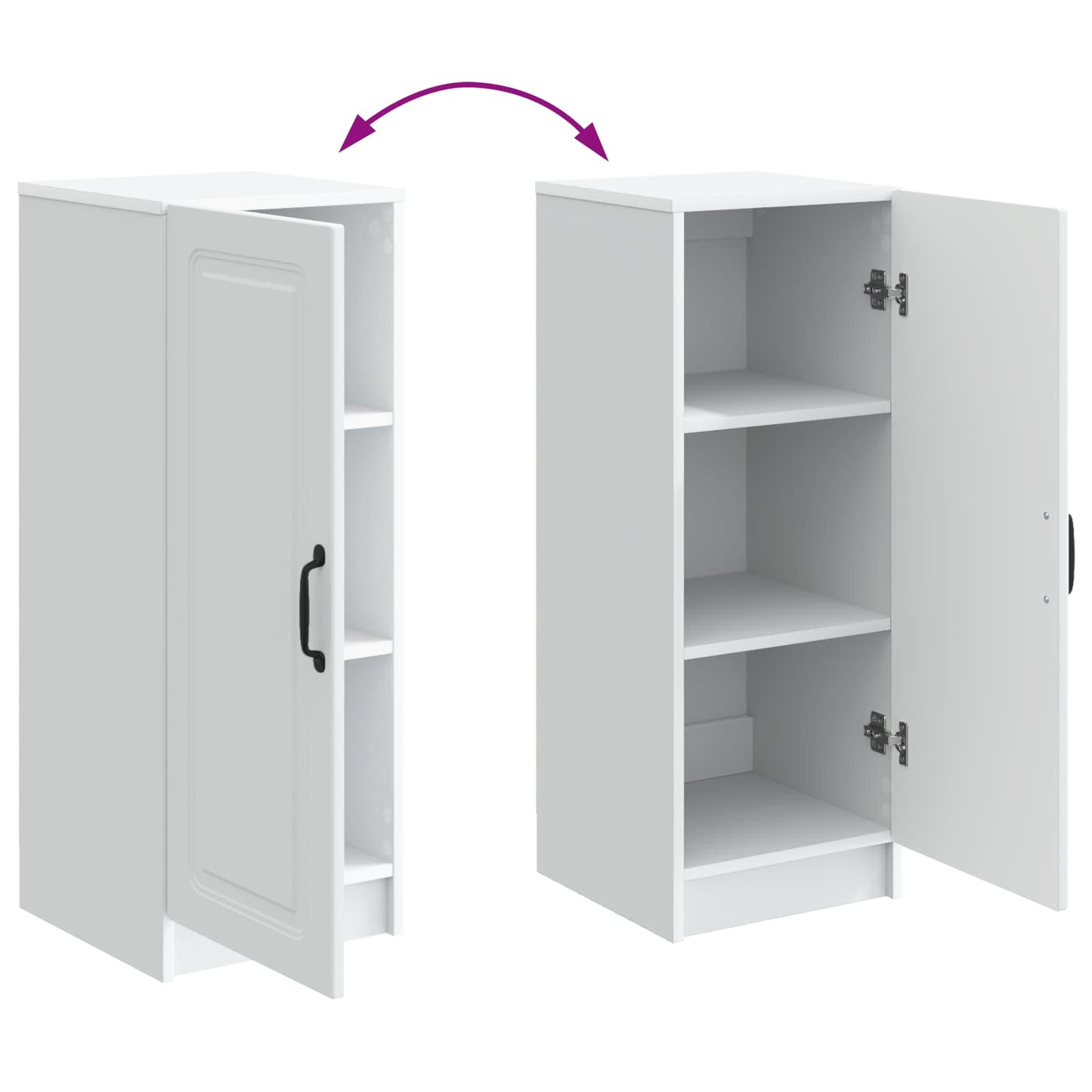 Serviesskap Hvit 33 x 34,5 x 87 cm Konstruert tre