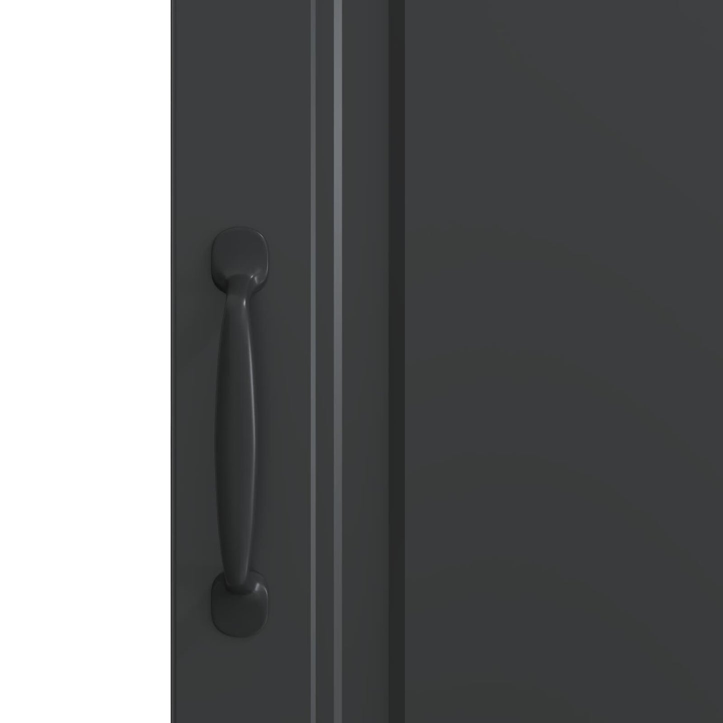 Serviesskap Svart 33 x 34,5 x 87 cm Konstruert tre