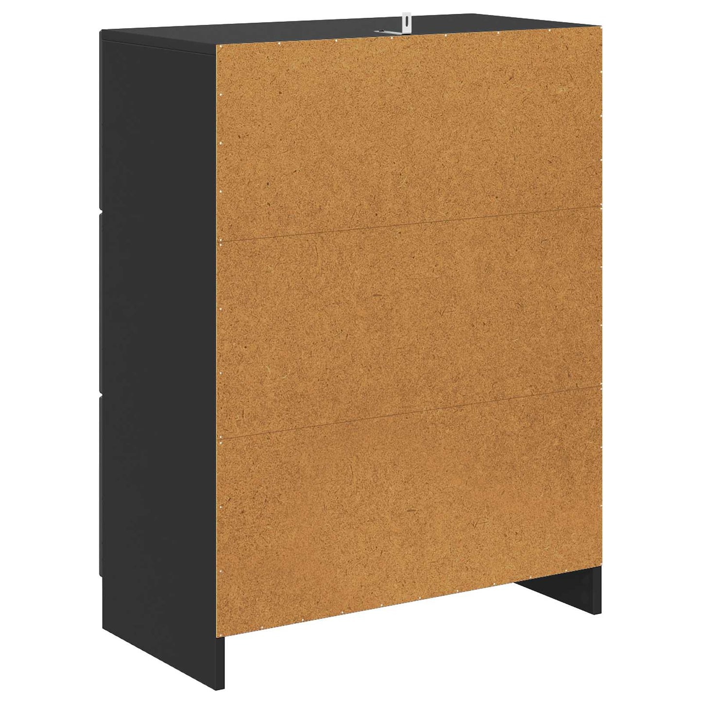 Skuffeskap Svart 66 x 34,5 x 87 cm Konstruert tre