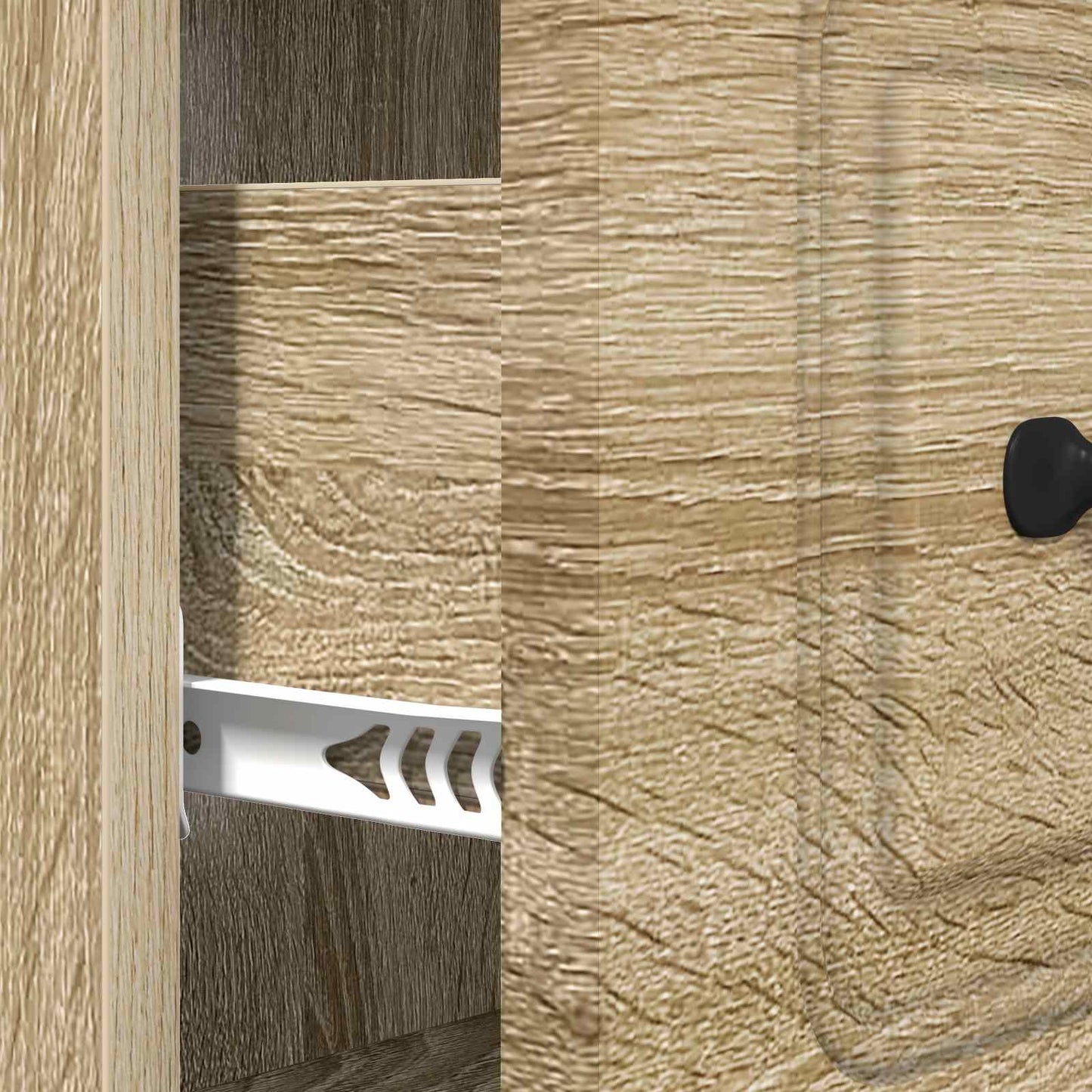 Skuffeskap Sonoma eik 66 x 34,5 x 87 cm Konstruert tre