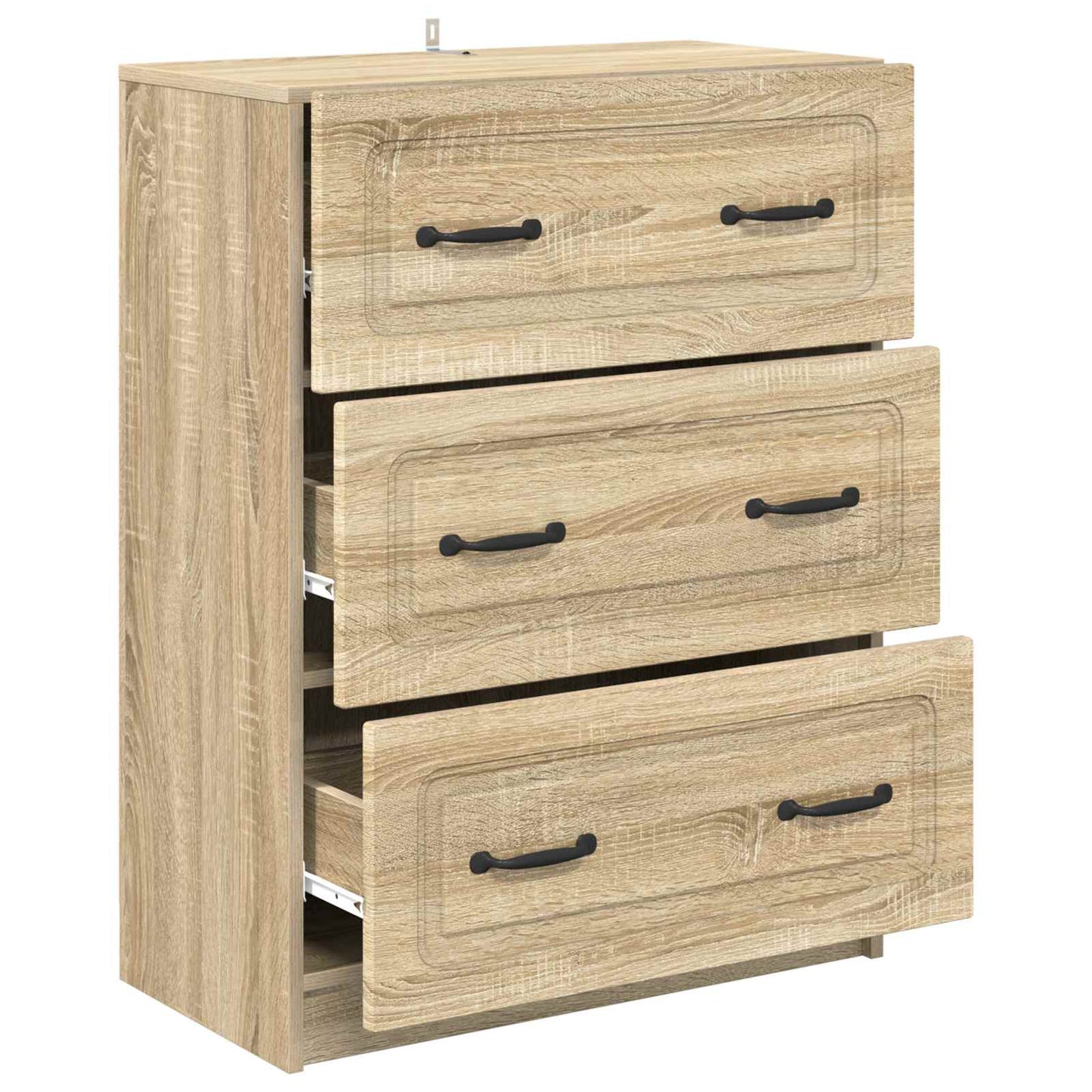 Skuffeskap Sonoma eik 66 x 34,5 x 87 cm Konstruert tre