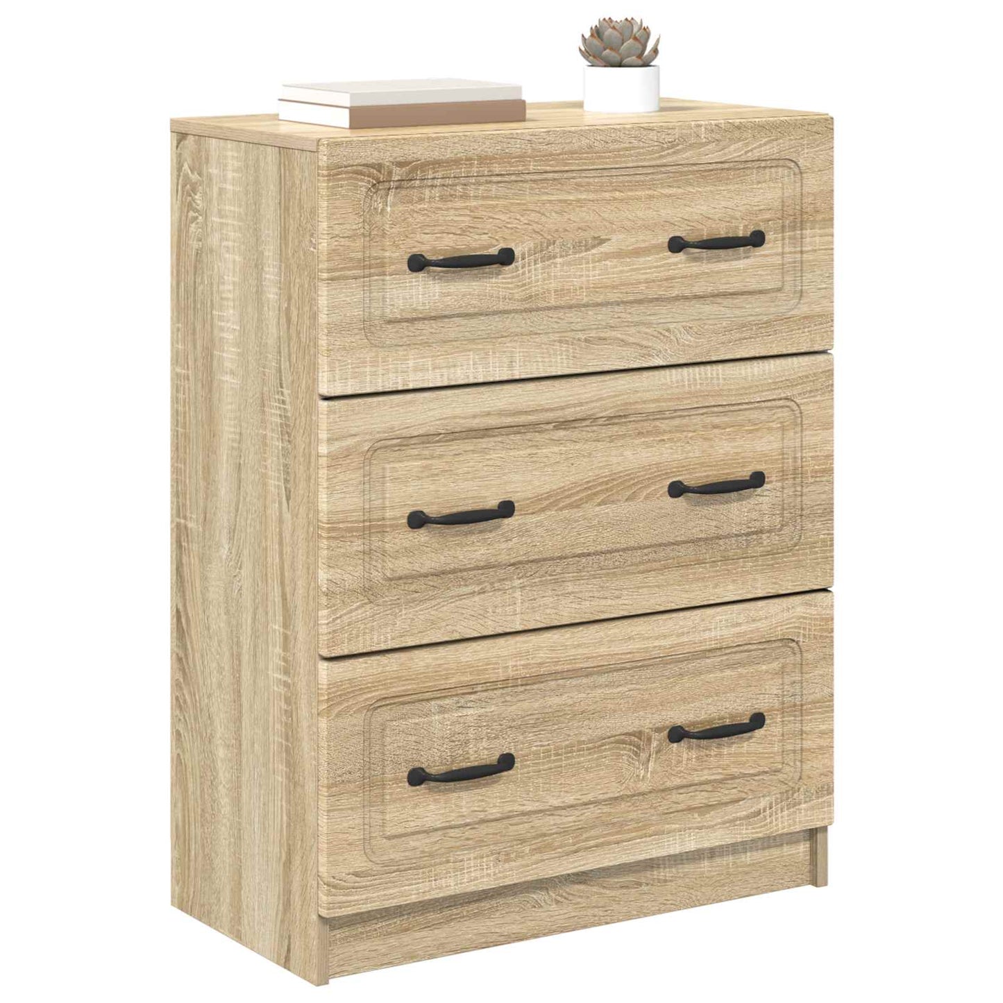 Skuffeskap Sonoma eik 66 x 34,5 x 87 cm Konstruert tre