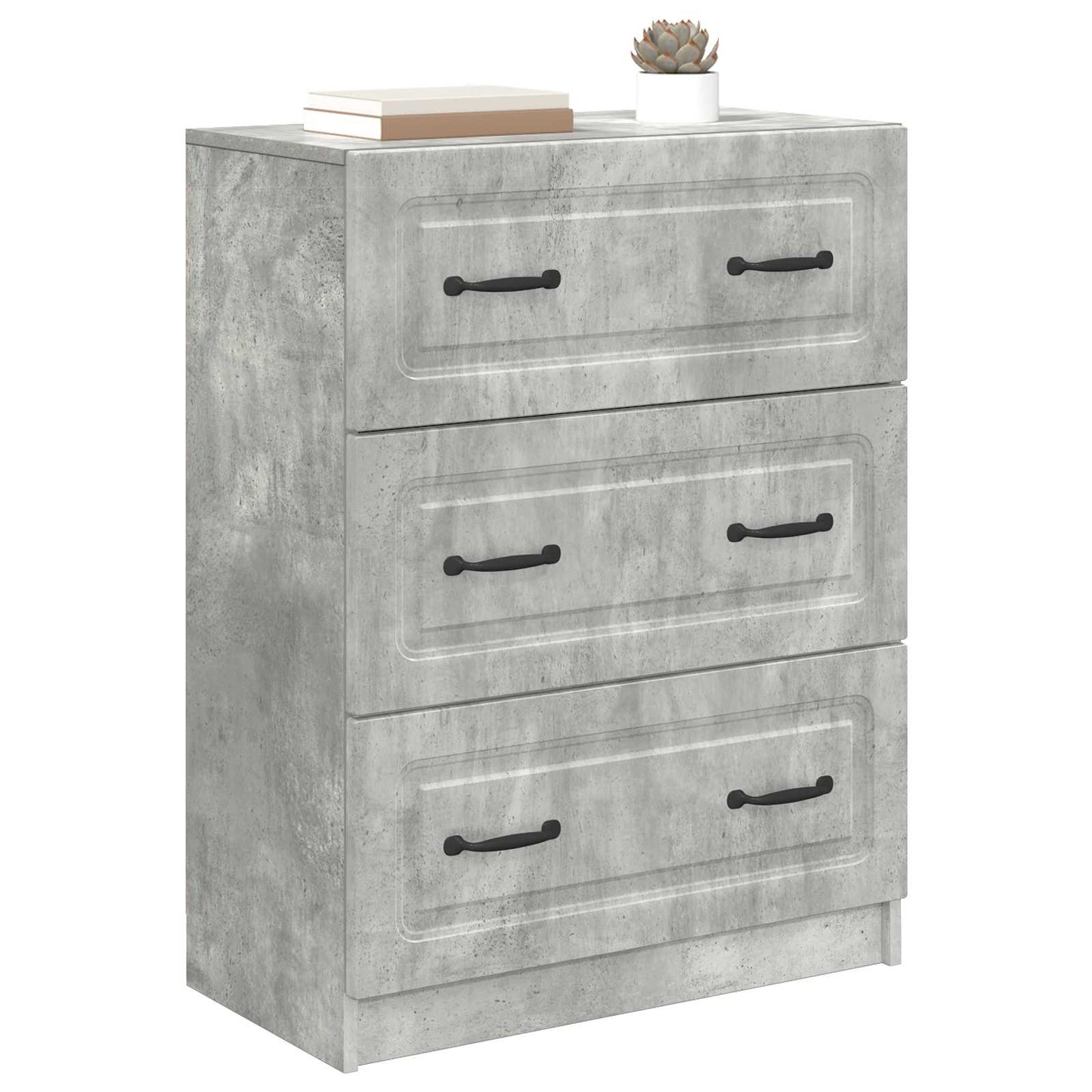 Skuffeskap Betonggrå 66 x 34,5 x 87 cm Konstruert tre
