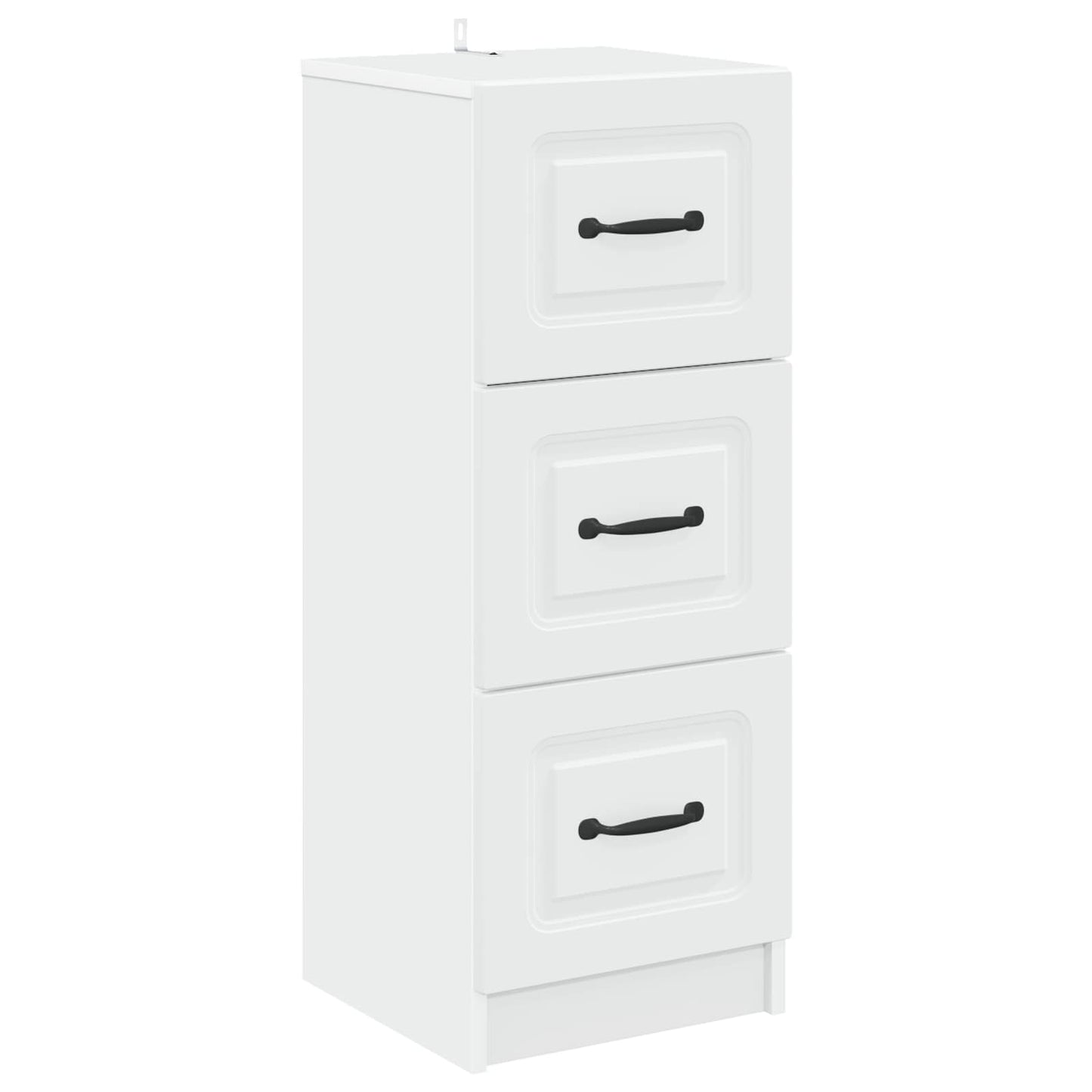 Skuffeskap Hvit 33 x 34,5 x 87 cm Konstruert tre