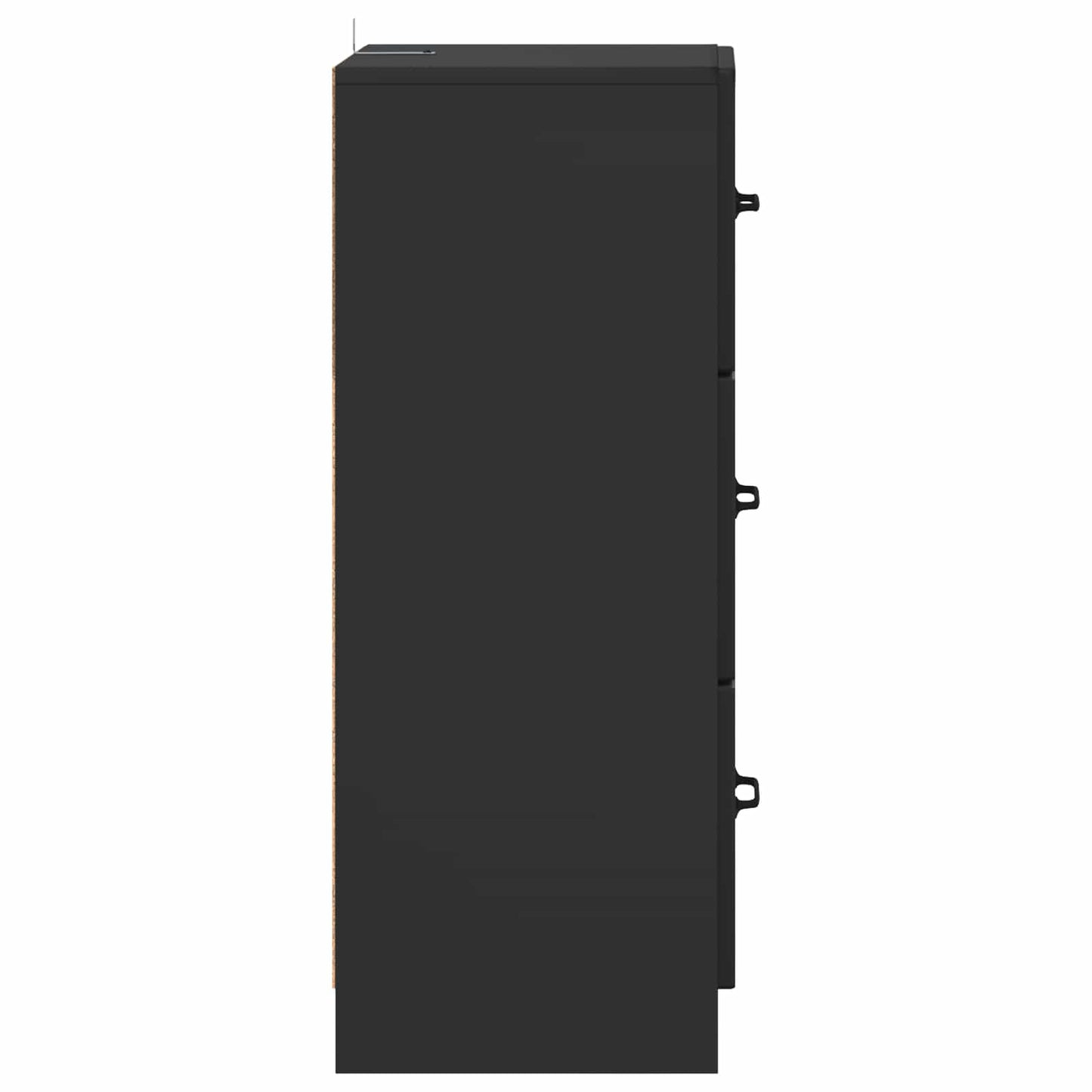 Skuffeskap Svart 33 x 34,5 x 87 cm Konstruert tre
