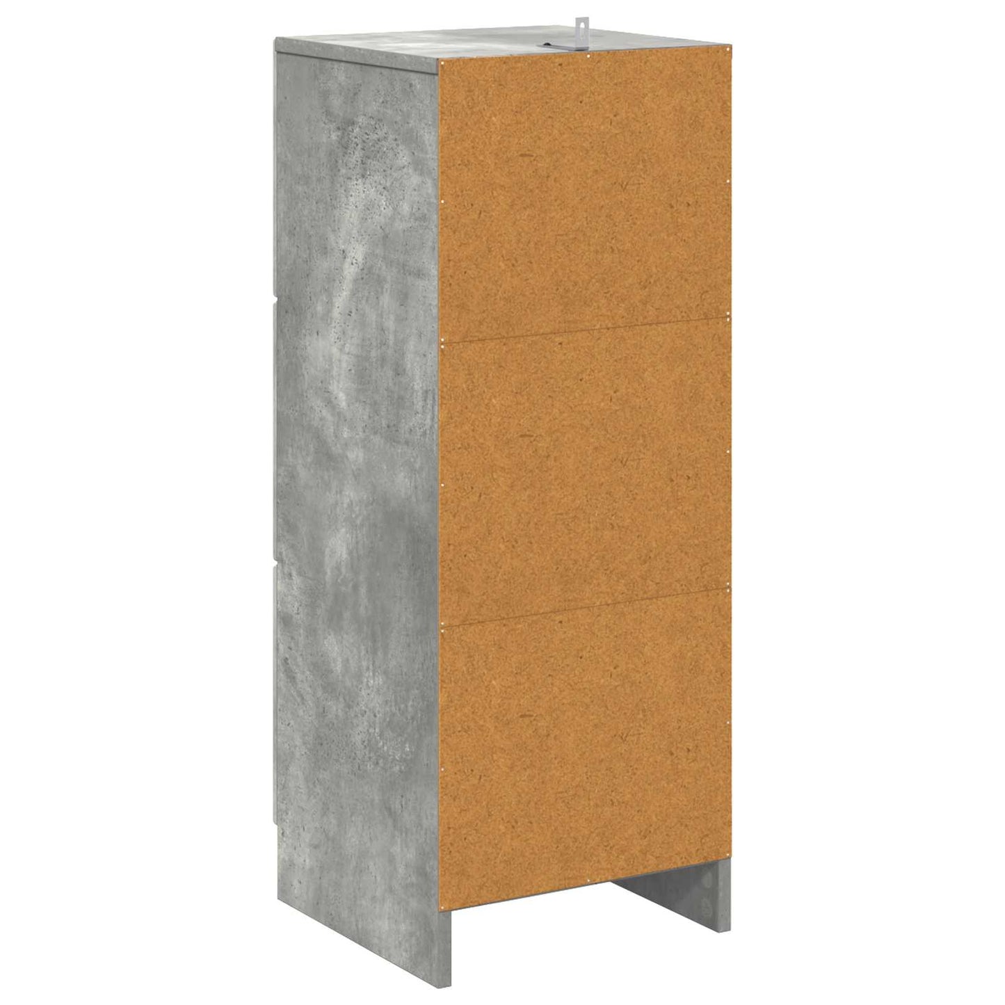 Skuffeskap Betonggrå 33 x 34,5 x 87 cm Konstruert tre