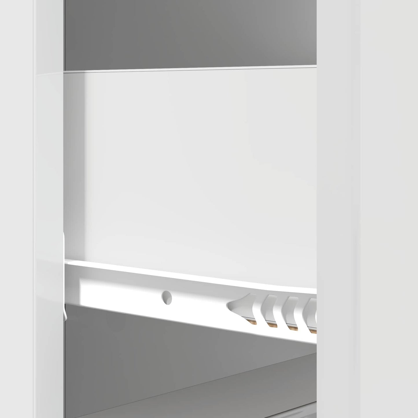 Skuffeskap Høgglans hvit 33 x 34,5 x 87 cm Konstruert tre