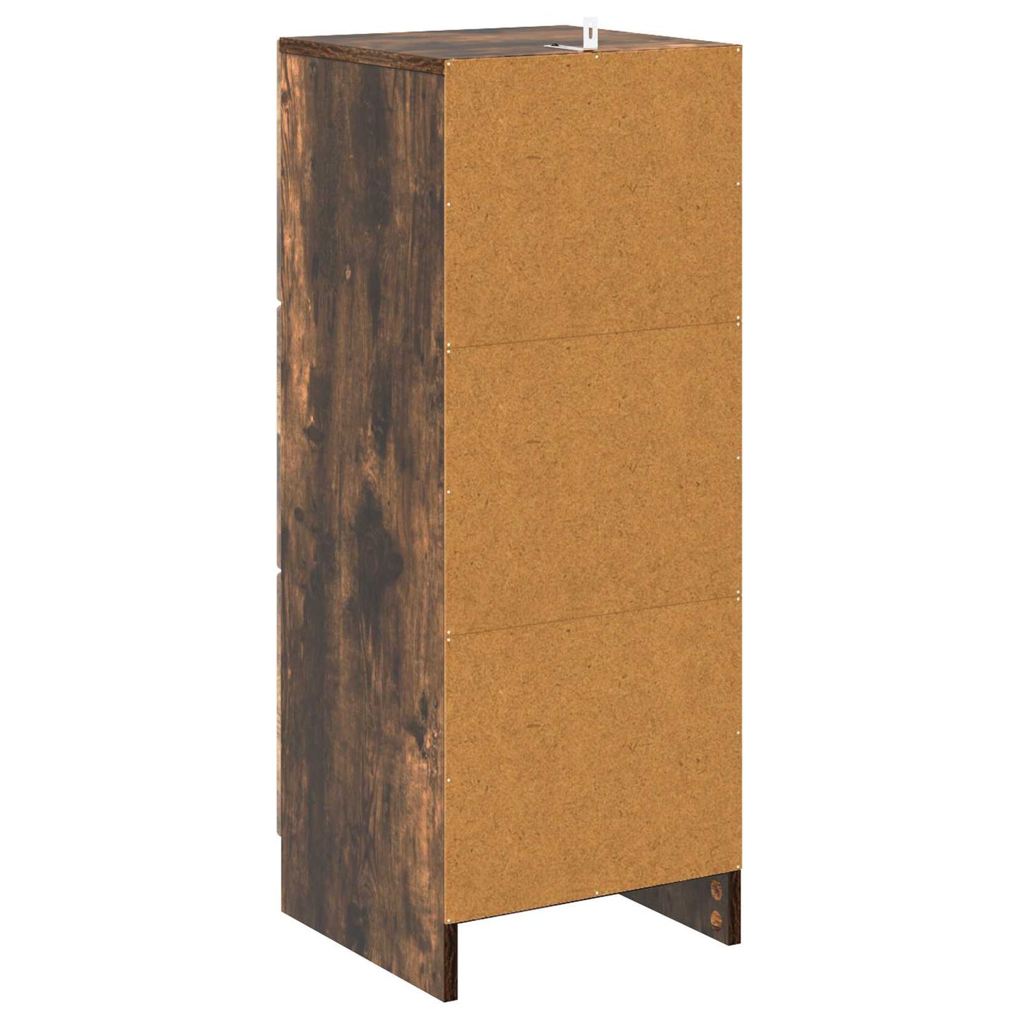 Skuffeskap Røkt Eik 33 x 34,5 x 87 cm Konstruert tre