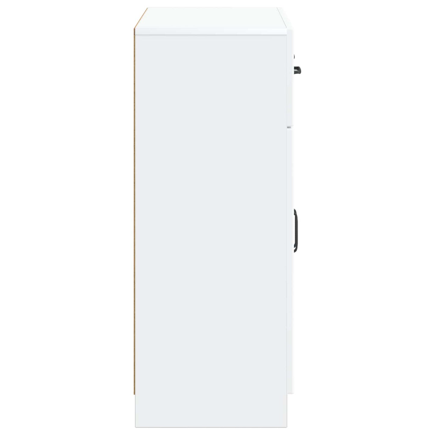 Serviesskap med skuff Hvit 66 x 34,5 x 87 cm Konstruert tre