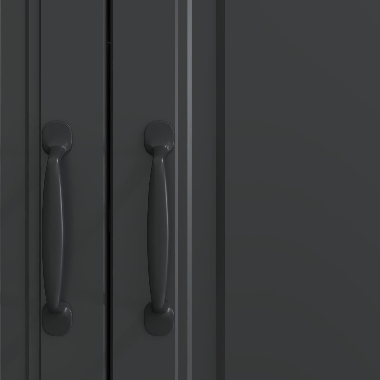 Serviesskap Svart 89 x 34,5 x 77 cm Konstruert tre