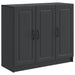 Serviesskap Svart 89 x 34,5 x 77 cm Konstruert tre
