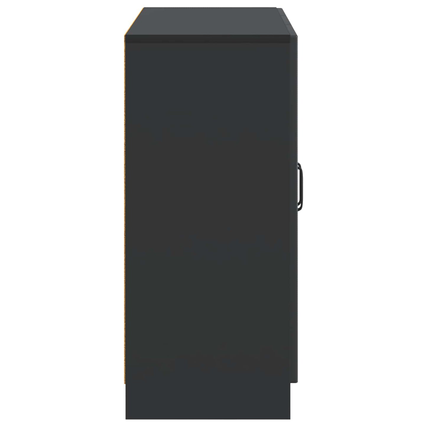 Serviesskap Svart 89 x 34,5 x 77 cm Konstruert tre