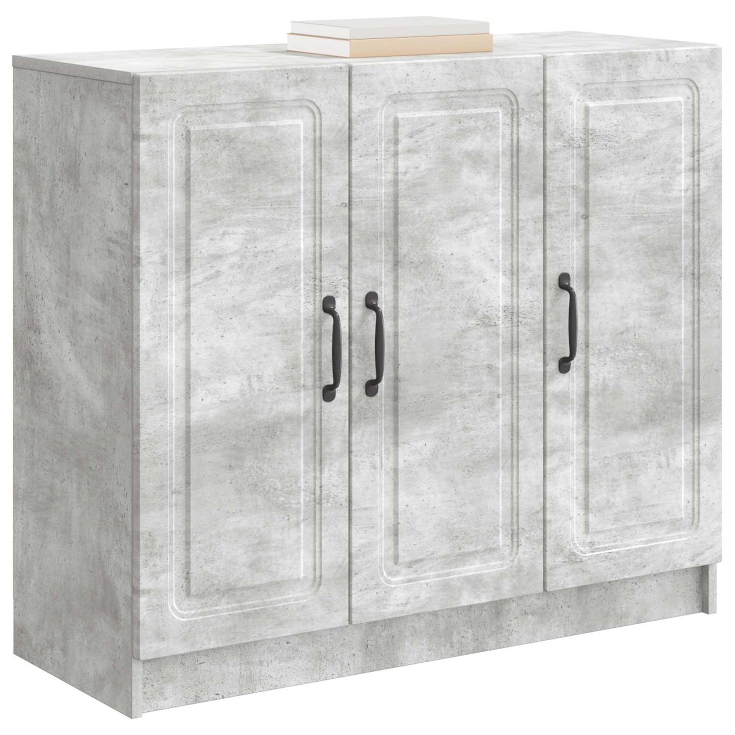 Serviesskap Betonggrå 89 x 34,5 x 77 cm Konstruert tre