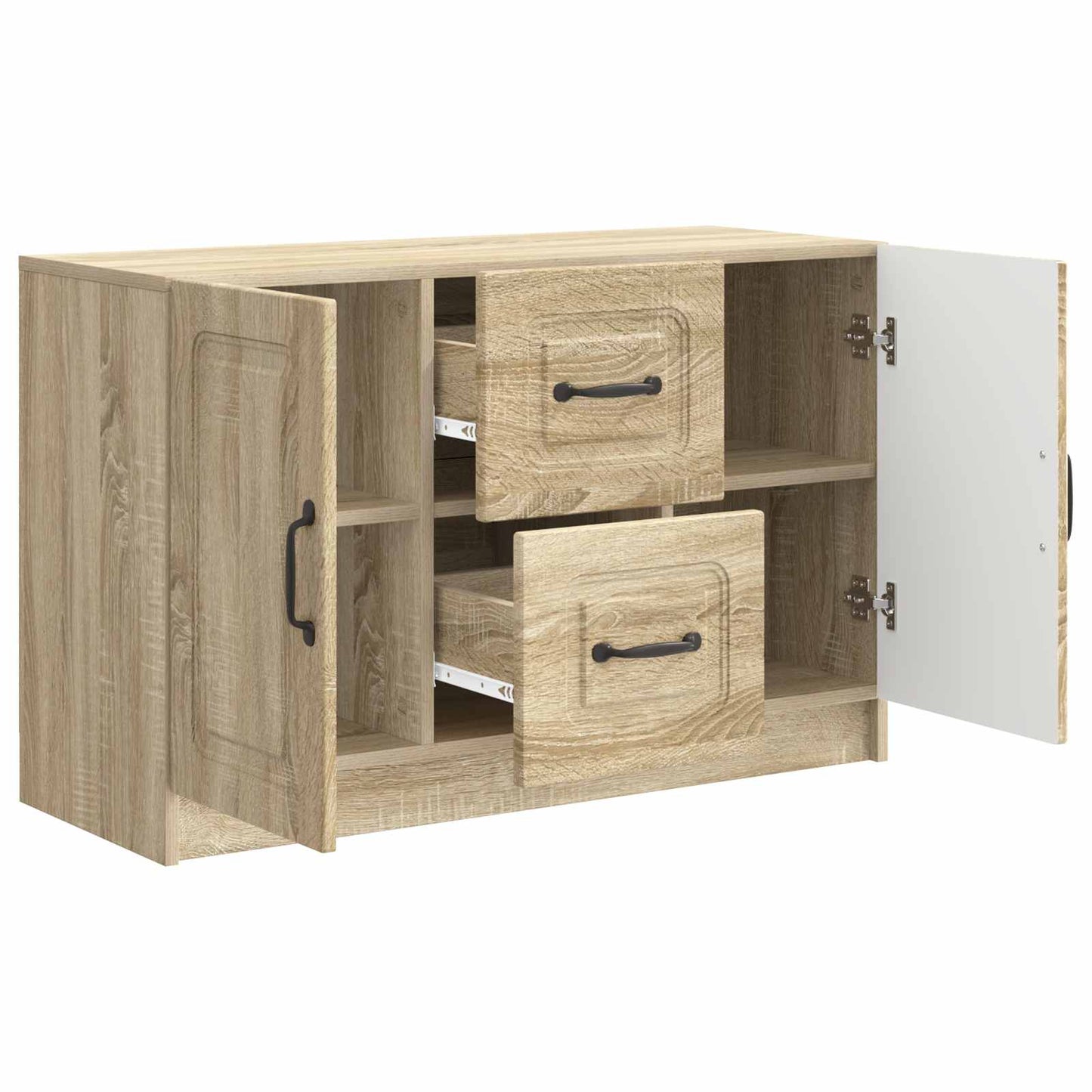 Serviesskap Sonoma eik 89 x 34,5 x 57 cm Konstruert tre