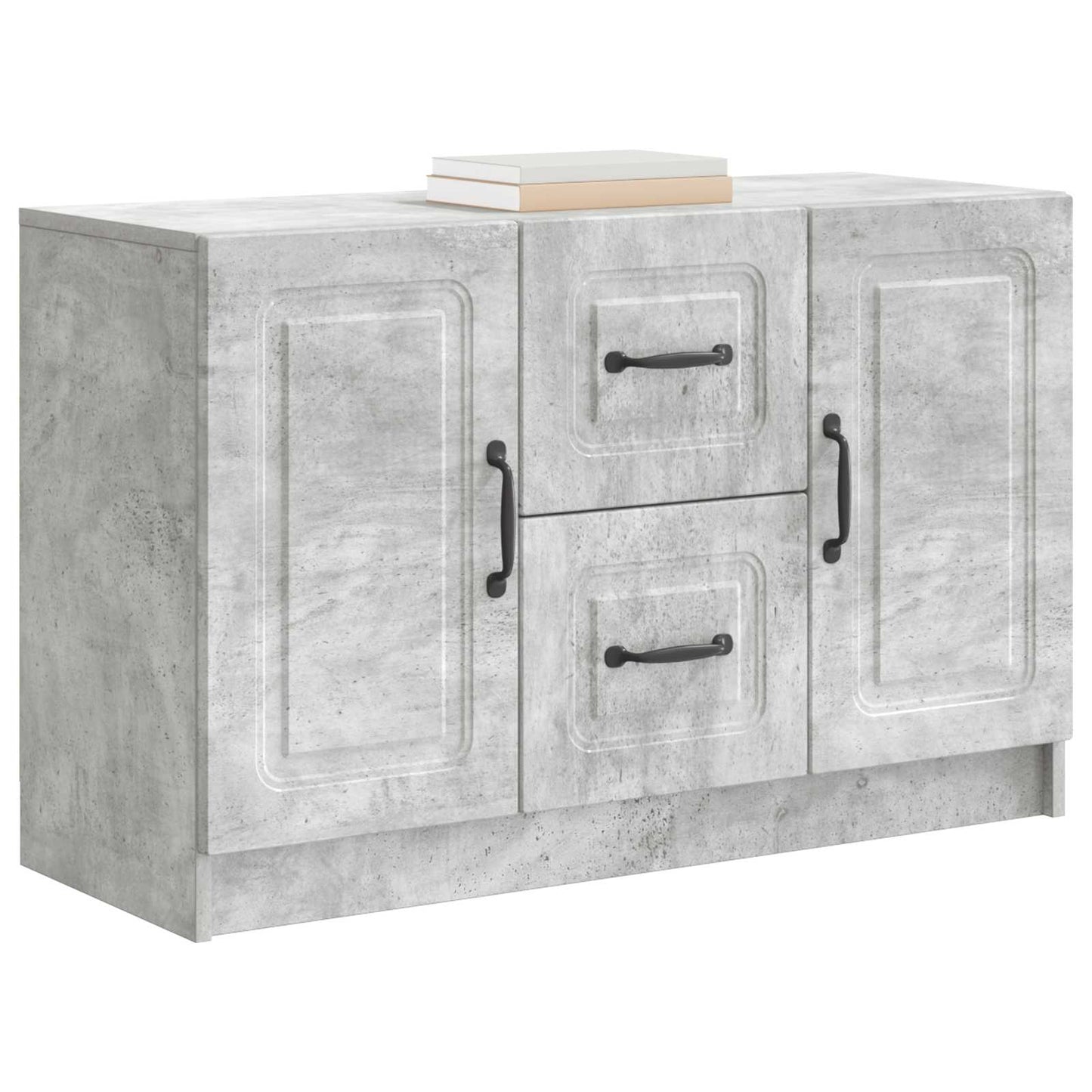 Serviesskap Betonggrå 89 x 34,5 x 57 cm Konstruert tre