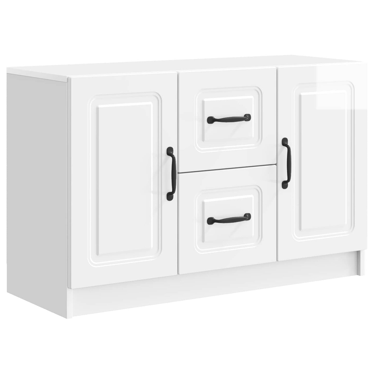 Serviesskap Høgglans hvit 89 x 34,5 x 57 cm Konstruert tre
