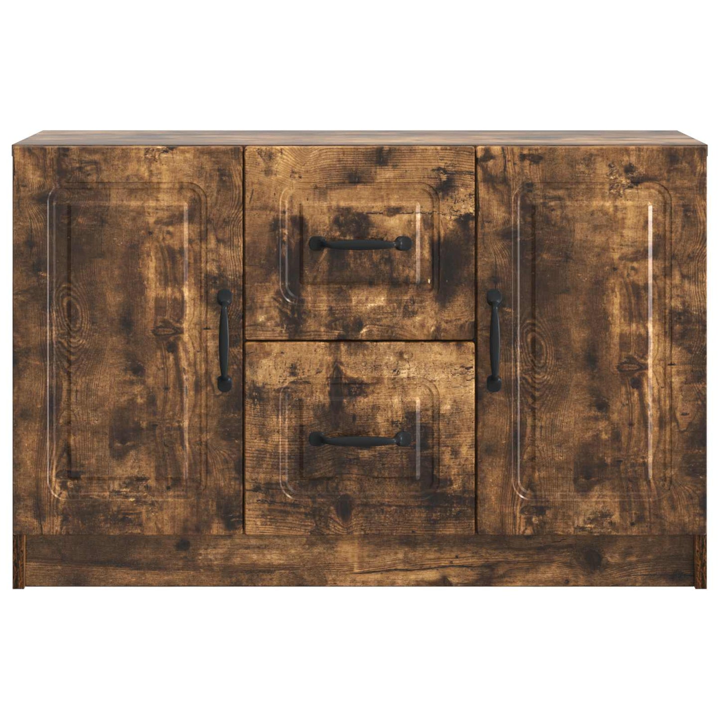 Serviesskap med skuff Røkt Eik 89 x 34,5 x 57 cm Konstruert tre