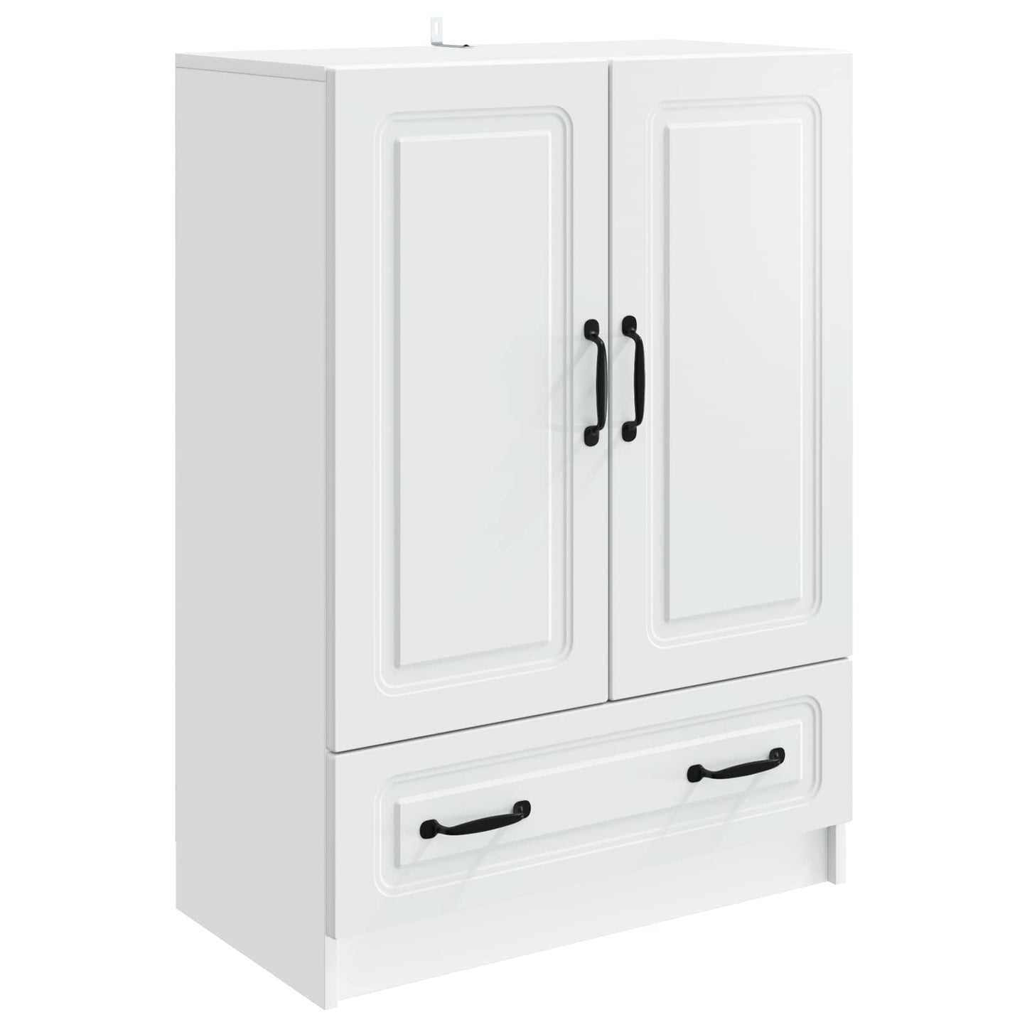 Serviesskap med skuff Hvit 66 x 34,5 x 92 cm Konstruert tre