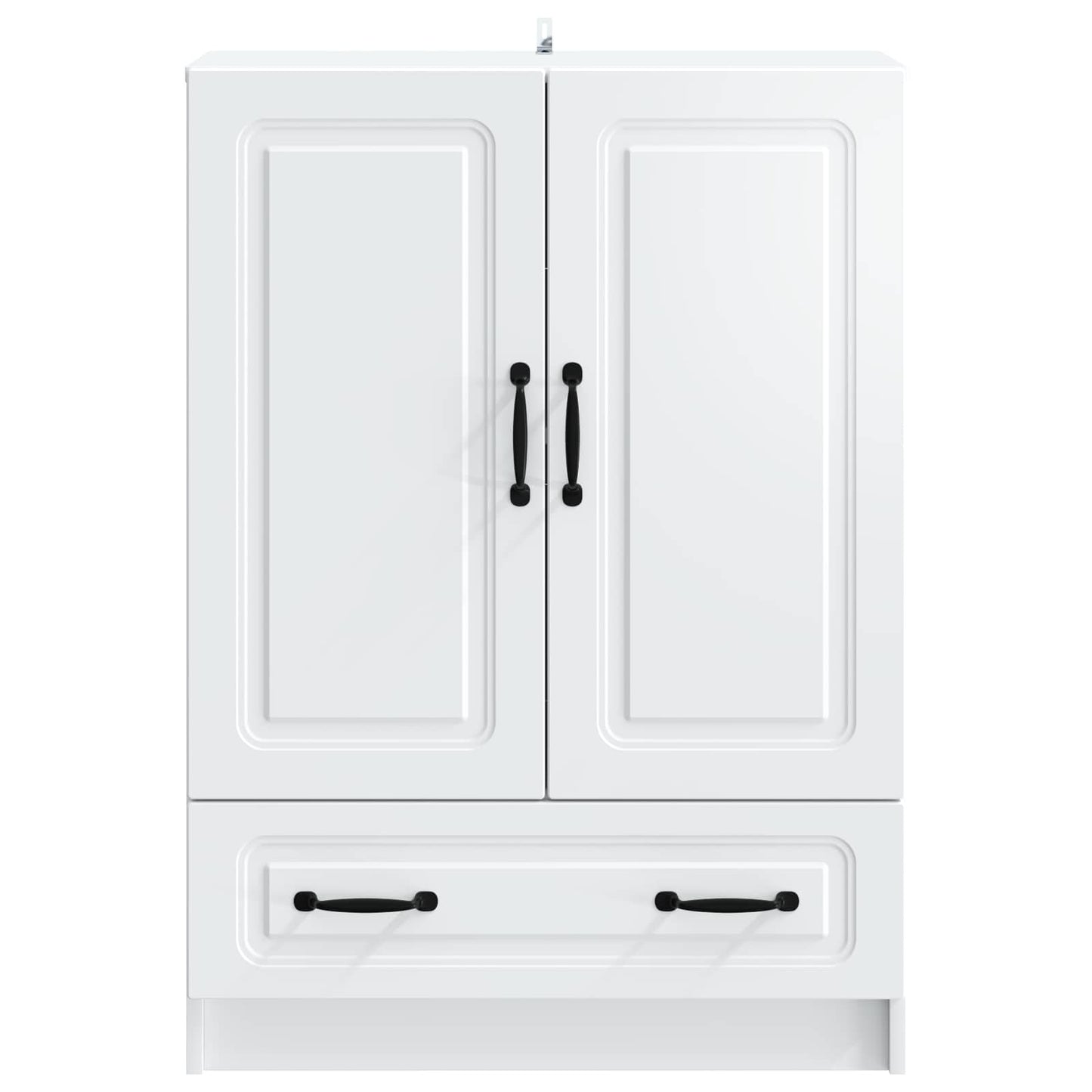 Serviesskap med skuff Hvit 66 x 34,5 x 92 cm Konstruert tre