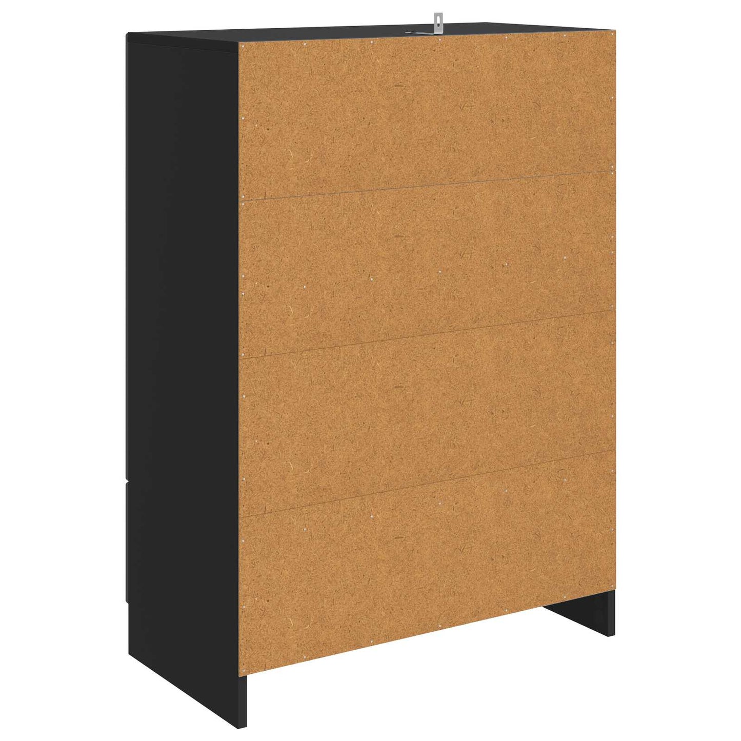 Serviesskap med skuff Svart 66 x 34,5 x 92 cm Konstruert tre