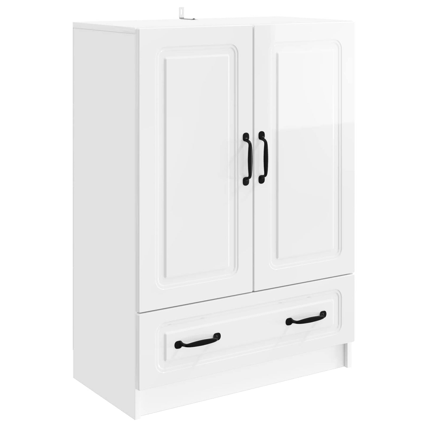 Serviesskap Høgglans hvit 66 x 34,5 x 92 cm Konstruert tre