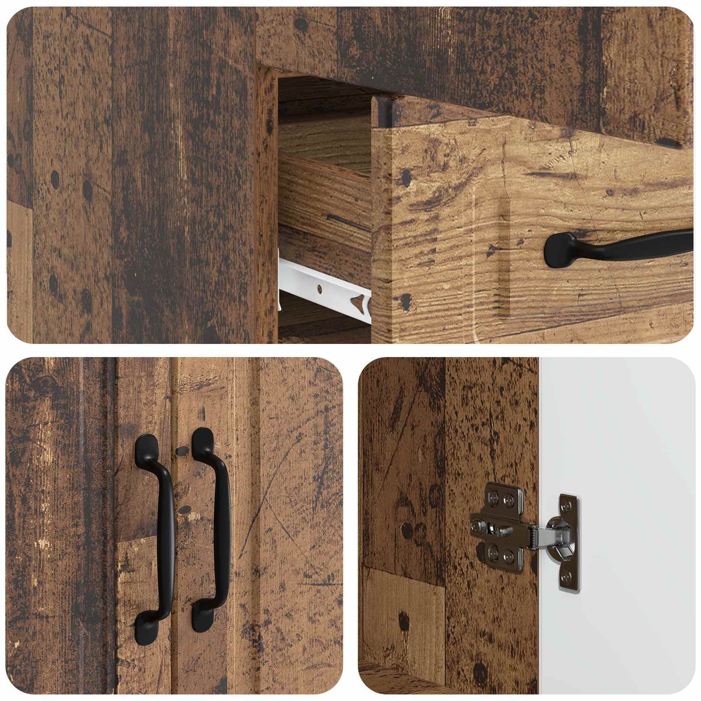 Serviesskap Gammelt tre 66 x 34,5 x 92 cm Konstruert tre
