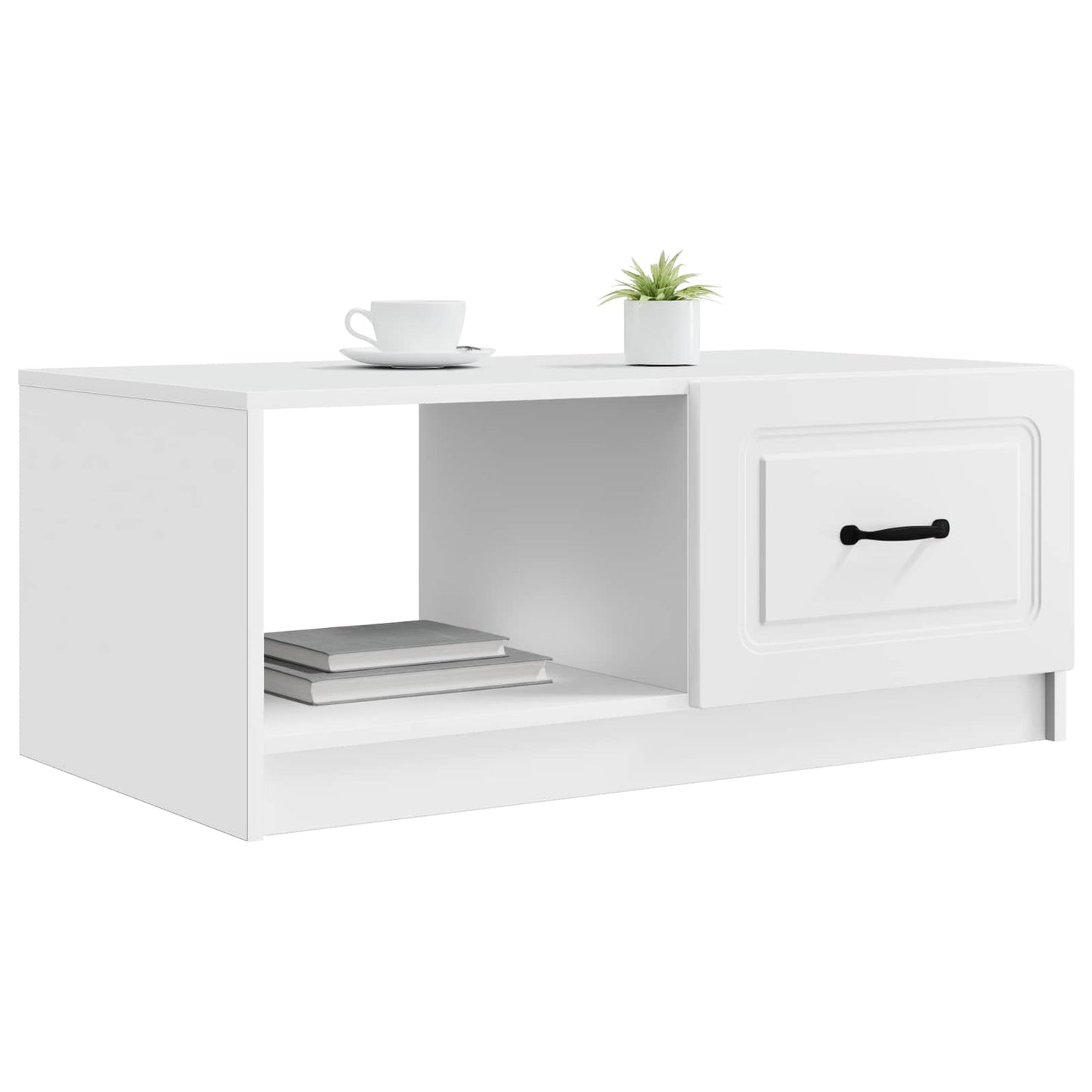 Kaffebord Hvit 90 x 50 x 37 cm Konstruert tre