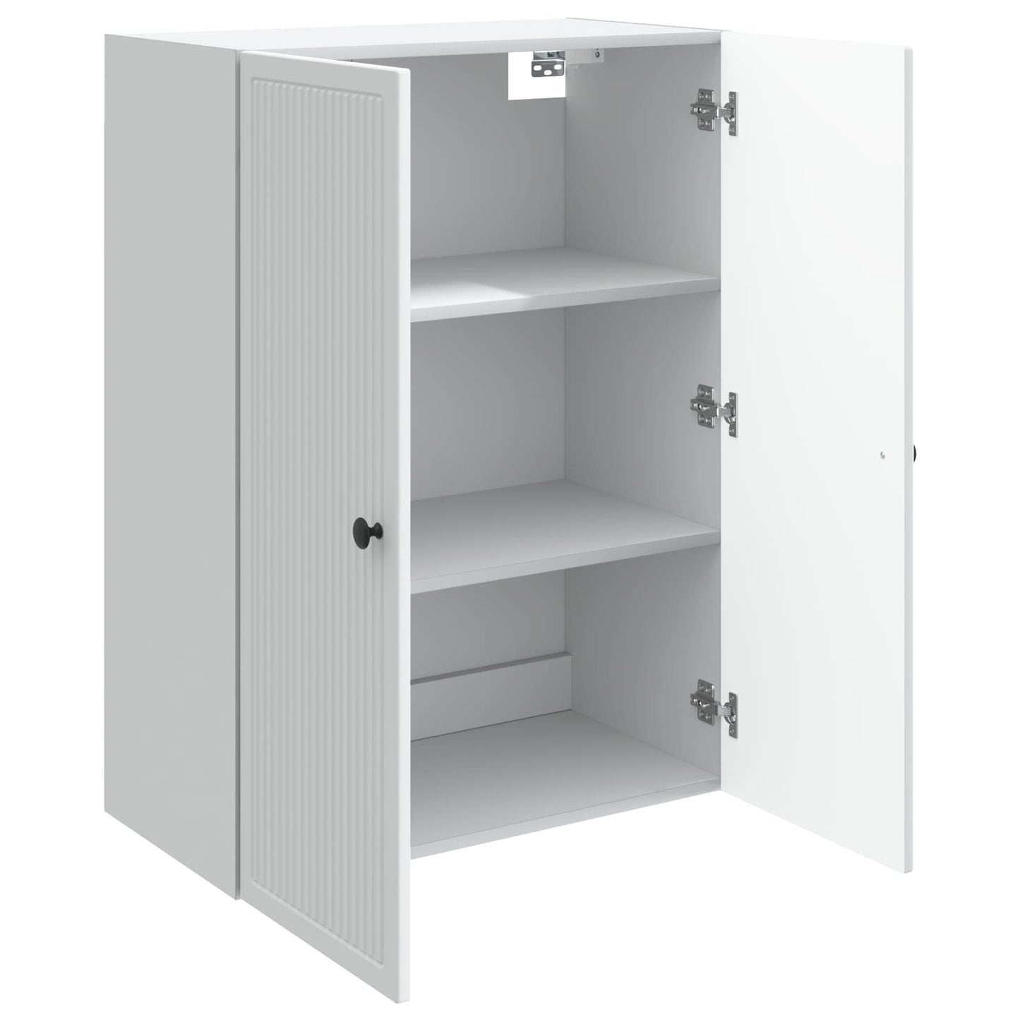 Vegghengt skap Hvit 66 x 34,5 x 90 cm Konstruert tre