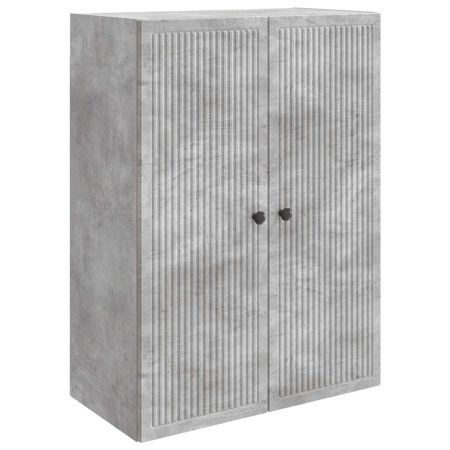 Vegghengt skap Betonggrå 66 x 34,5 x 90 cm Konstruert tre