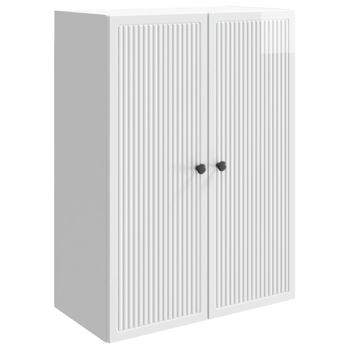 Vegghengt skap Høgglans hvit 66 x 34,5 x 90 cm Konstruert tre