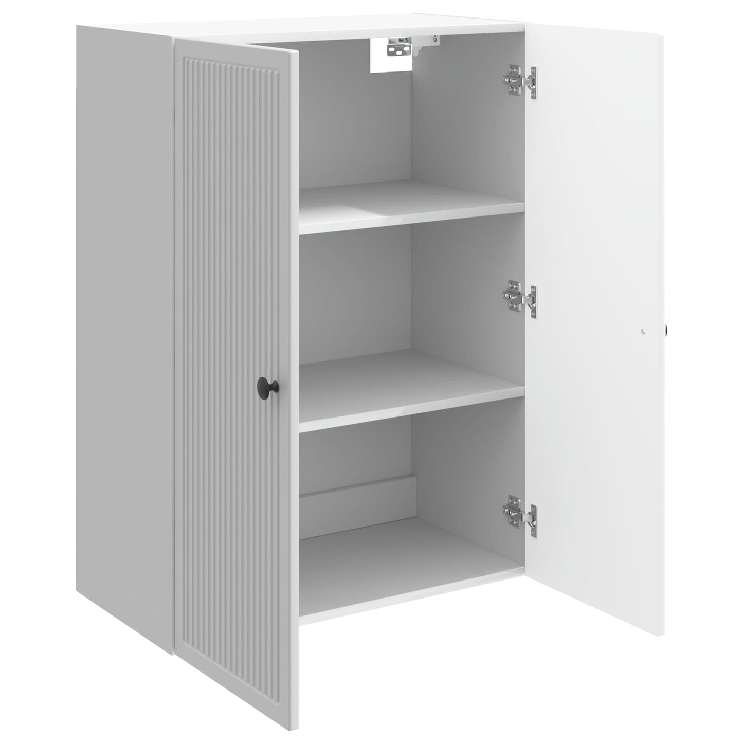 Vegghengt skap Høgglans hvit 66 x 34,5 x 90 cm Konstruert tre