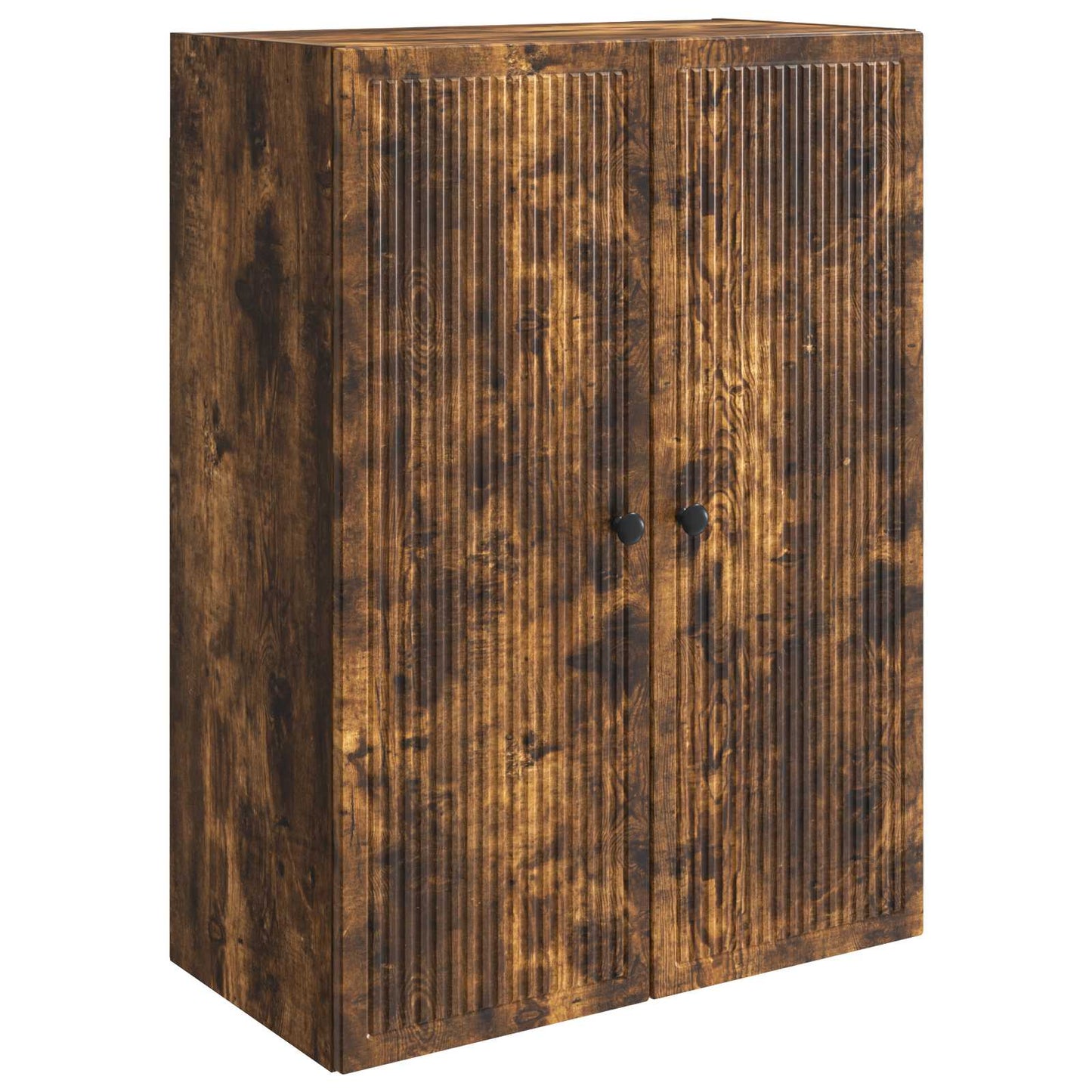 Vegghengt skap Røkt Eik 66 x 34,5 x 90 cm Konstruert tre