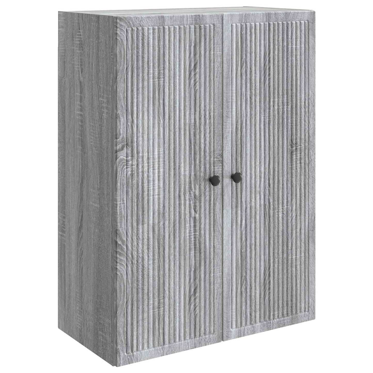 Vegghengt skap Grå Sonoma 66 x 34,5 x 90 cm Konstruert tre