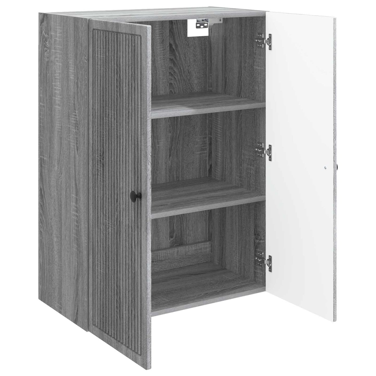 Vegghengt skap Grå Sonoma 66 x 34,5 x 90 cm Konstruert tre