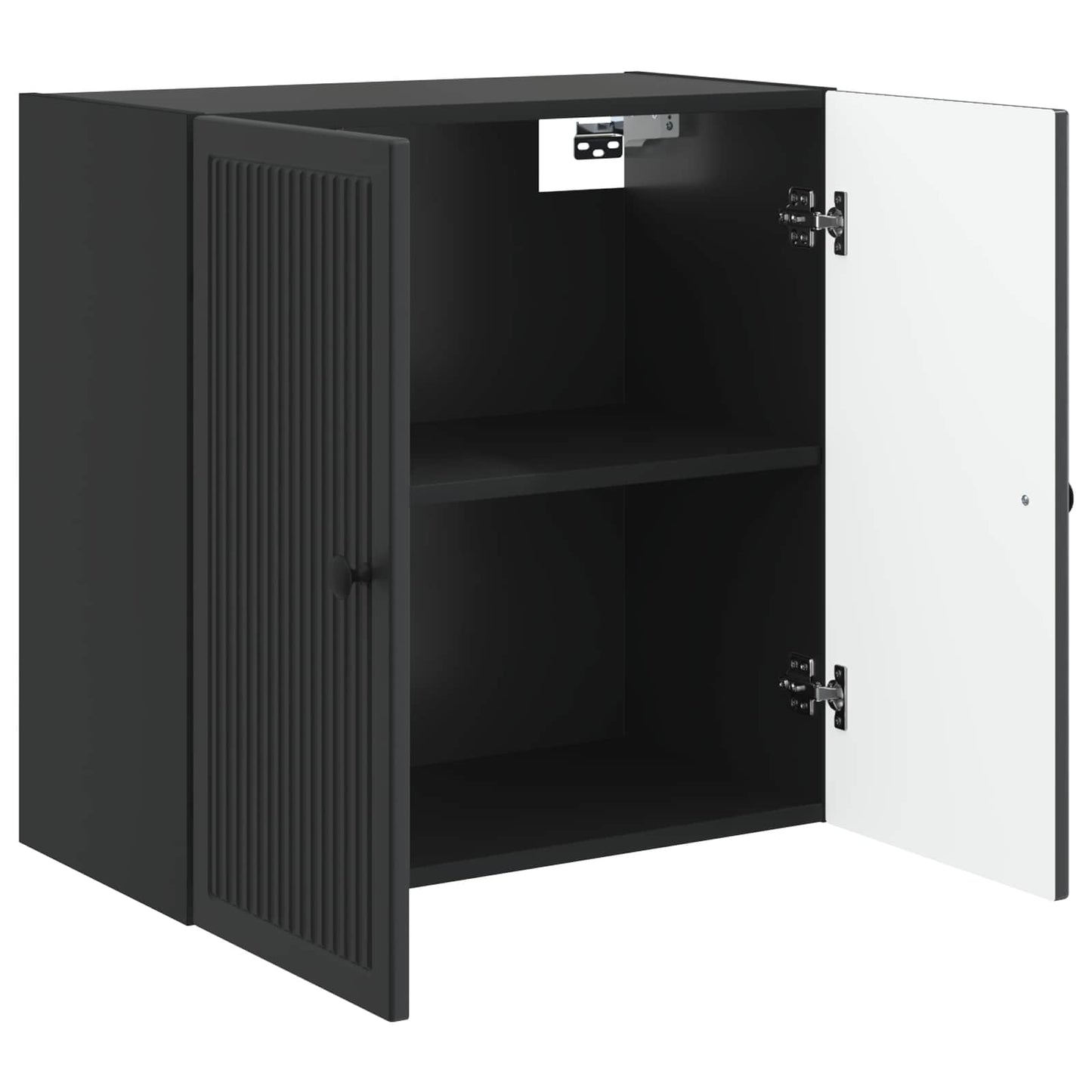 Vegghengt skap Svart 59 x 31 x 60 cm Konstruert tre