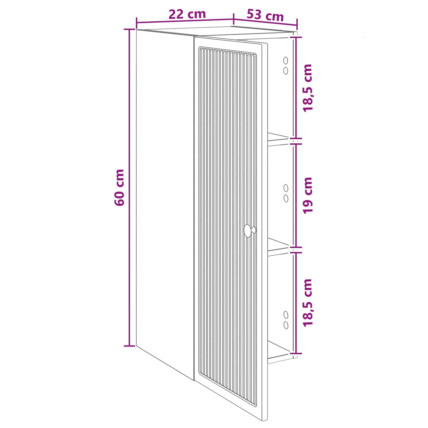 Vegghengt skap Artisan eik 33 x 34,5 x 90 cm Konstruert tre