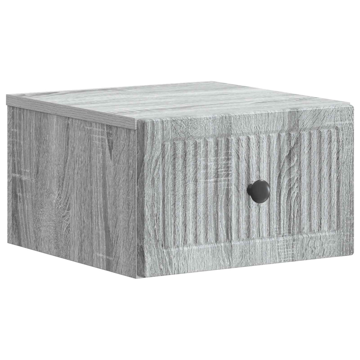 Vegghengt Nattbord Grå sonoma 33 x 34,5 x 20 cm Konstruert tre