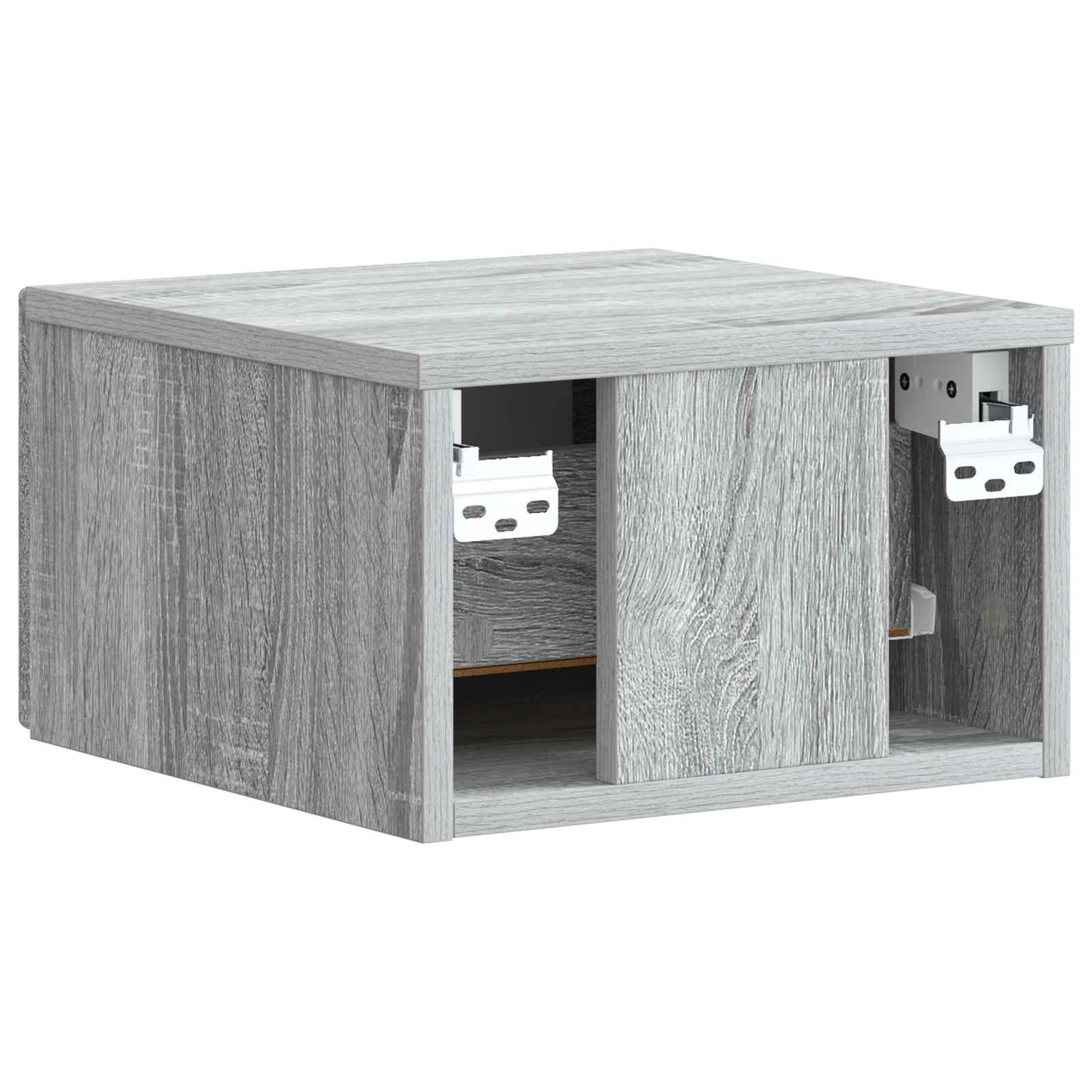 Vegghengt Nattbord Grå sonoma 33 x 34,5 x 20 cm Konstruert tre