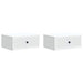 Nattbordskap 2 pcs Hvit 49 x 34,5 x 20 cm Konstruert tre