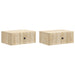 Nattbordskap 2 pcs Sonoma eik 49 x 34,5 x 20 cm Konstruert tre