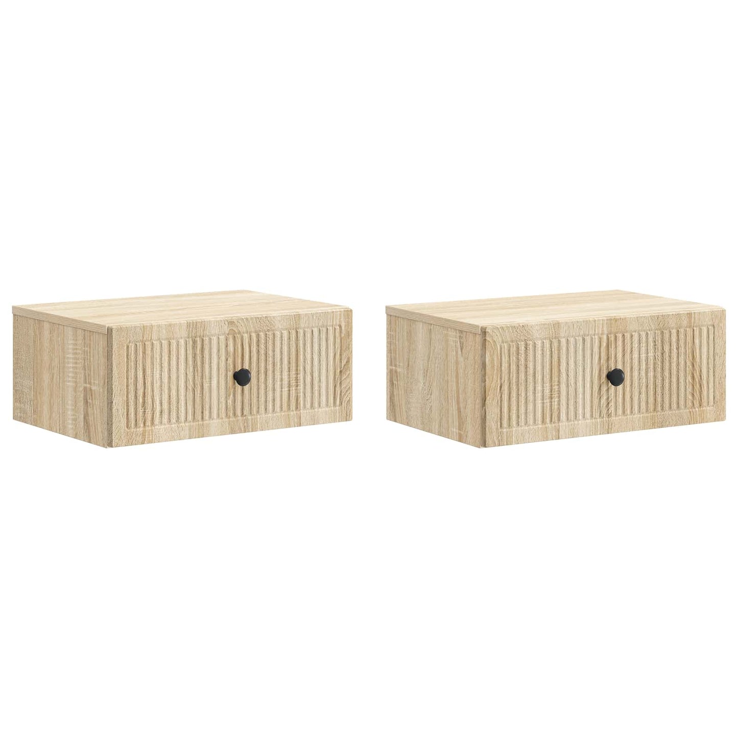 Nattbordskap 2 pcs Sonoma eik 49 x 34,5 x 20 cm Konstruert tre