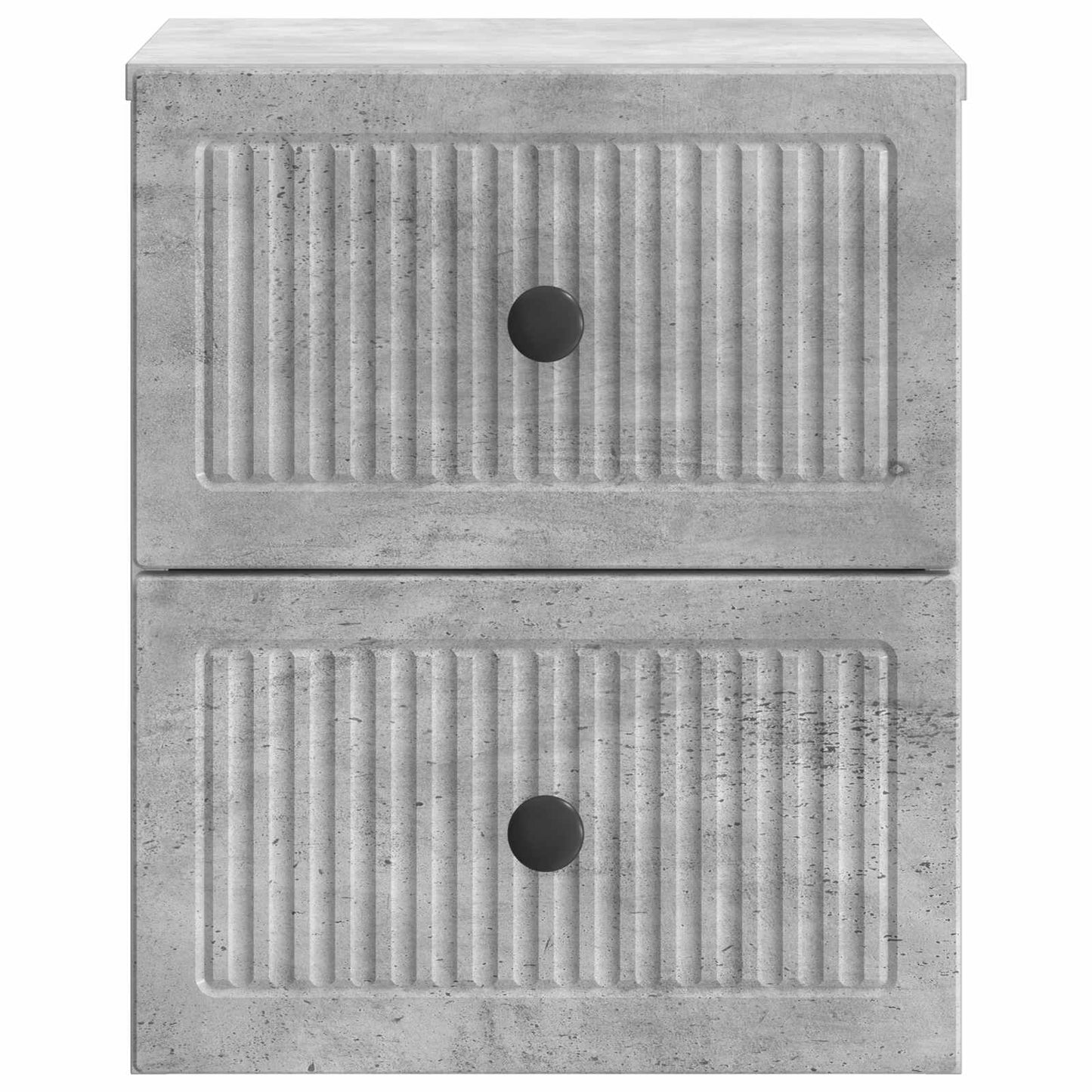 Vegghengt Nattbord Betonggrå 33 x 34,5 x 40 cm Konstruert tre
