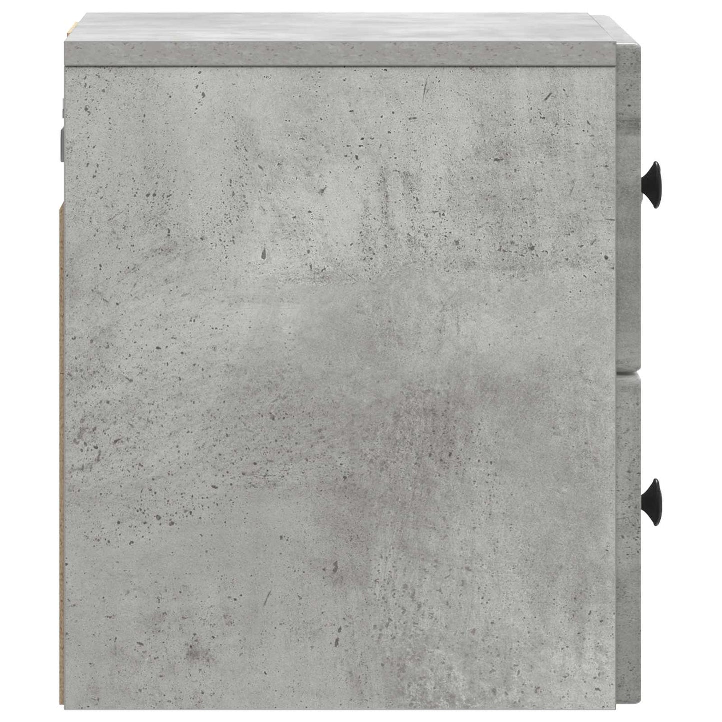 Vegghengt Nattbord Betonggrå 33 x 34,5 x 40 cm Konstruert tre