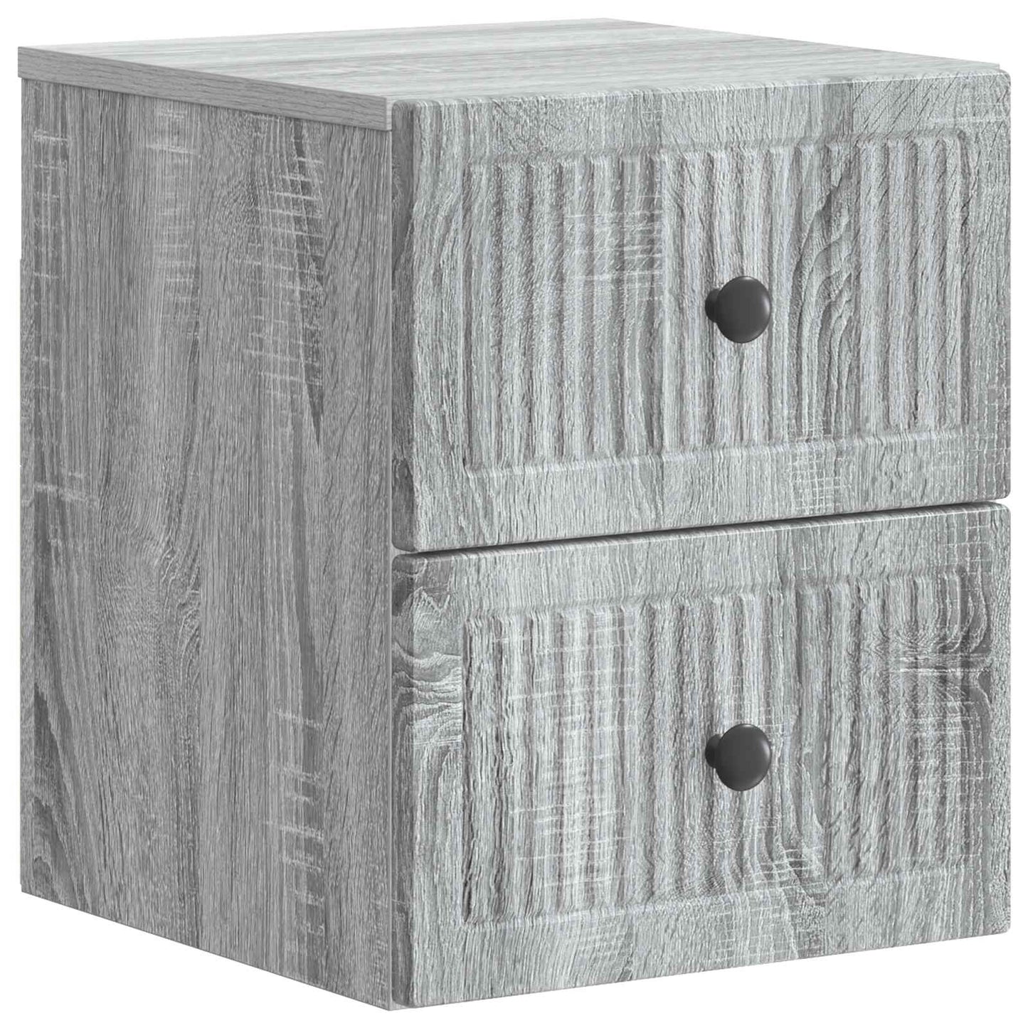 Vegghengt Nattbord Grå sonoma 33 x 34,5 x 40 cm Konstruert tre