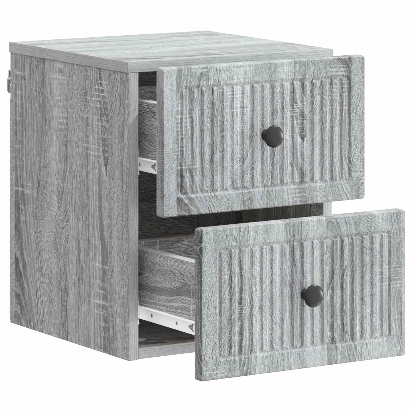Vegghengt Nattbord Grå sonoma 33 x 34,5 x 40 cm Konstruert tre