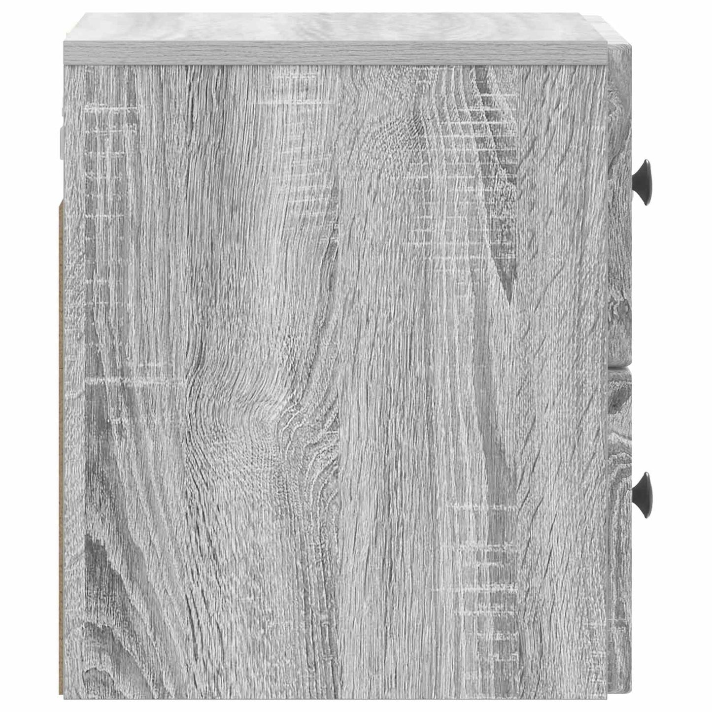 Vegghengt Nattbord med skuff 2 pcs Grå sonoma 33 x 34,5 x 40 cm