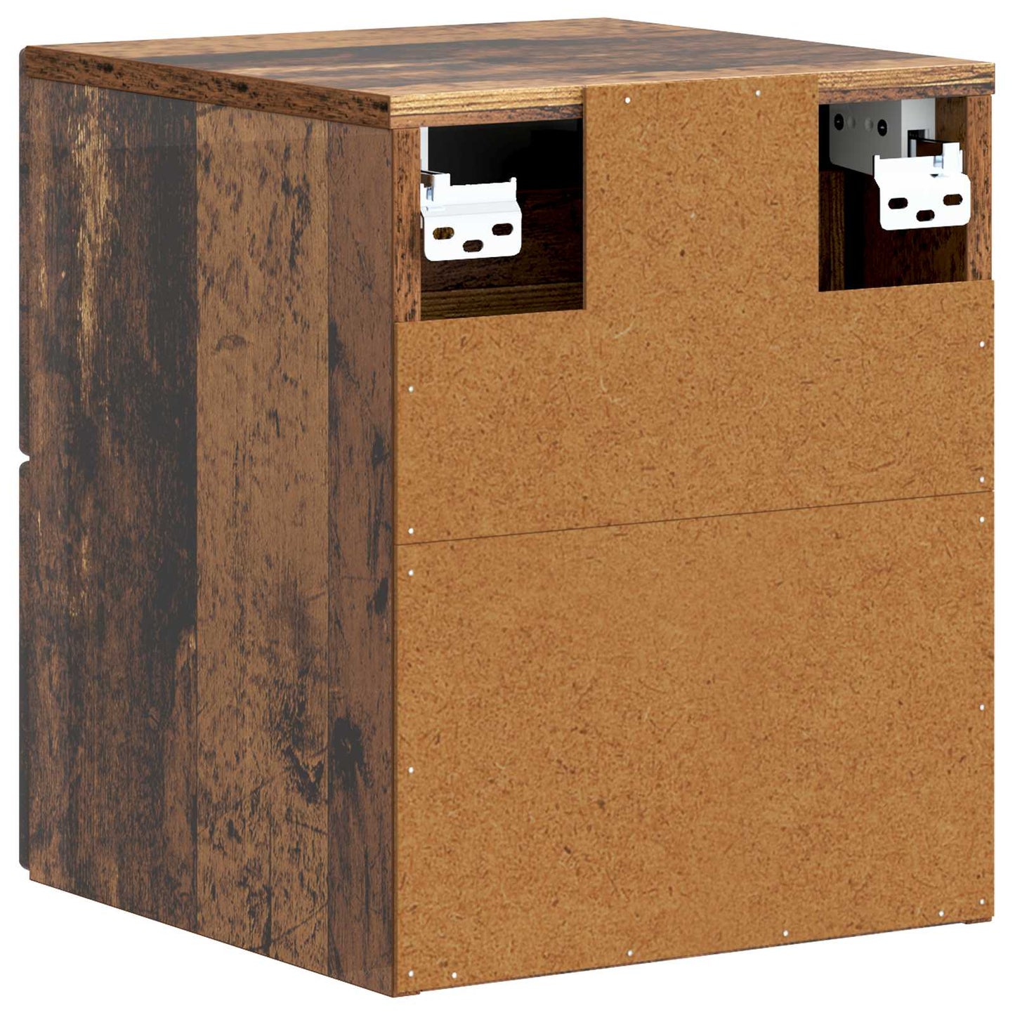 Vegghengt Nattbord Gammelt tre 33 x 34,5 x 40 cm Konstruert tre